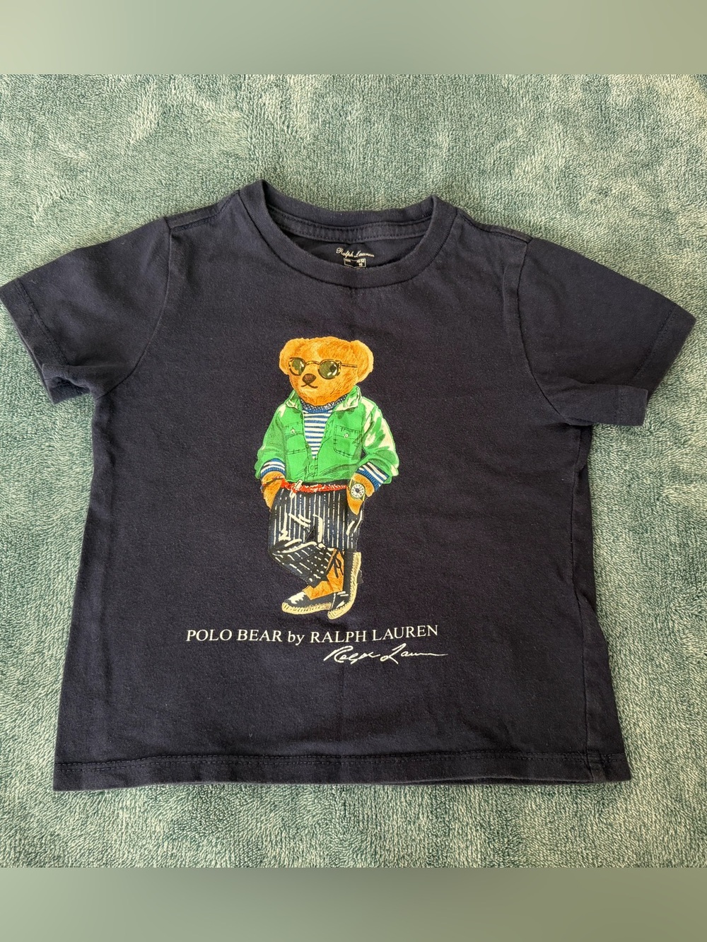 Polo Ralph Lauren Kids Toddler Polo Bear Navy Blue T-shirt Size 24 Months
